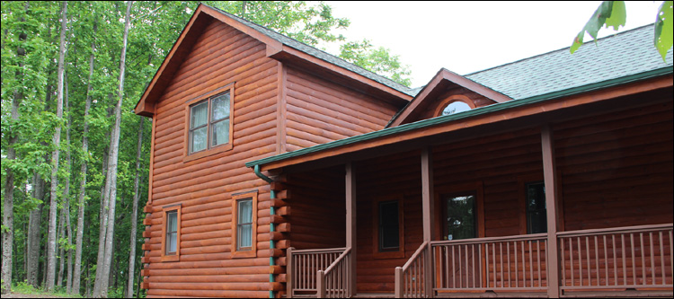 Log Home Staining in South Solon, Ohio